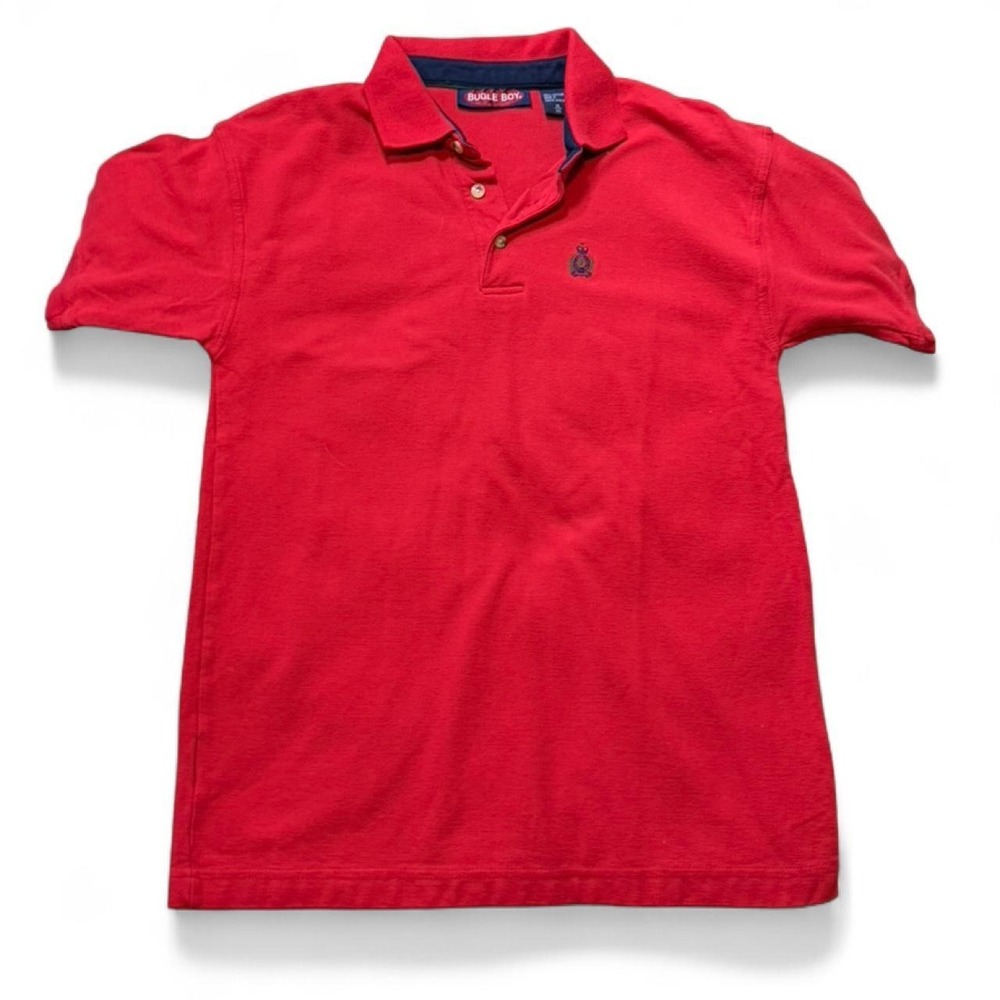 Vintage 90s Bugle Boy Red‎ Polo Shirt, Boys Size XL